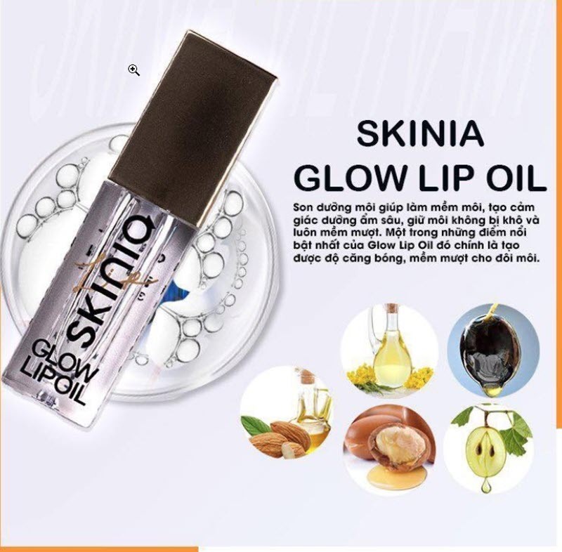 Son bóng cấp ẩm chuyên sâu Skinia Glow lip 3ml