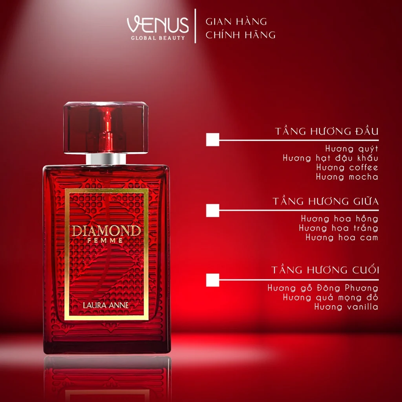 NƯỚC HOA NỮ DIAMOND FEMME RUBY RED 45ML