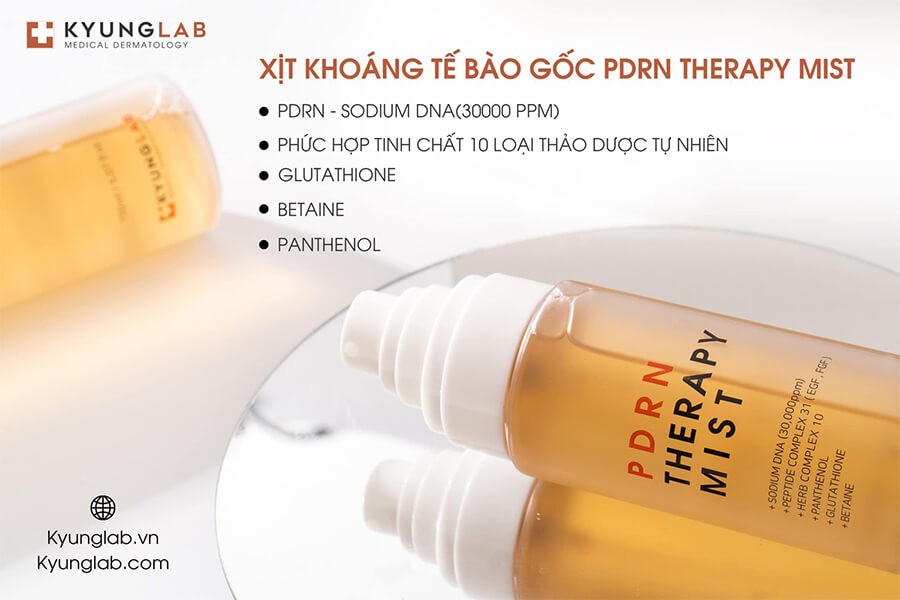 công dụng xịt khoáng dưỡng ẩm kyunglab pdrn therapy mist myphamhera.com