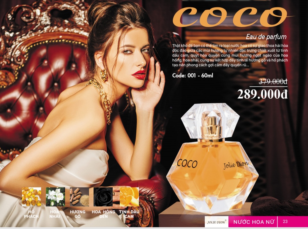 Nước Hoa nữ  CoCo Jolie Dion