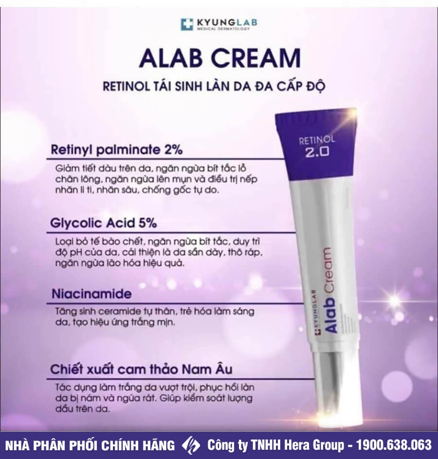 kem retinol kyunglab alba cream myphamhera.com