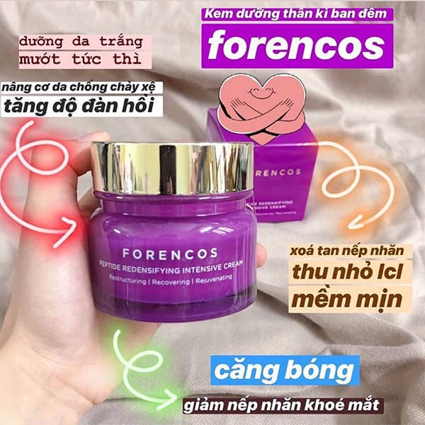 kem dưỡng trắng da ban đêm forencos