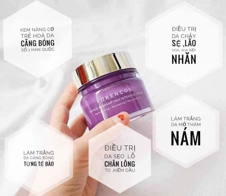 kem dưỡng trắng da ban đêm forencos