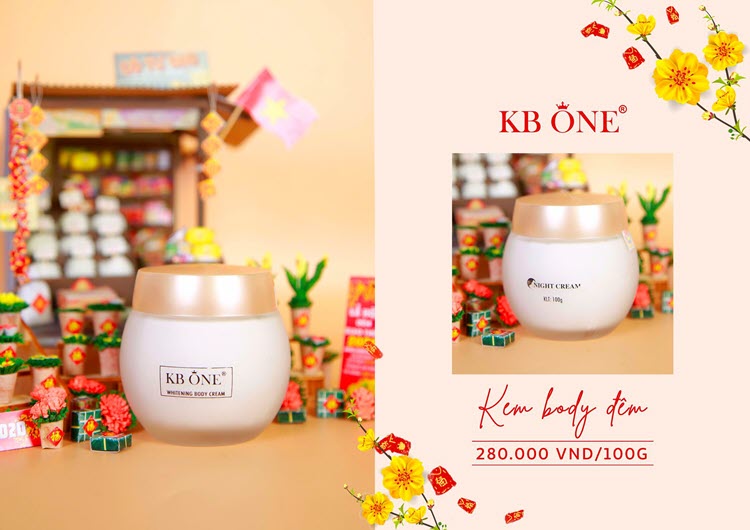 Kem dưỡng trắng da kbone đêm 100g