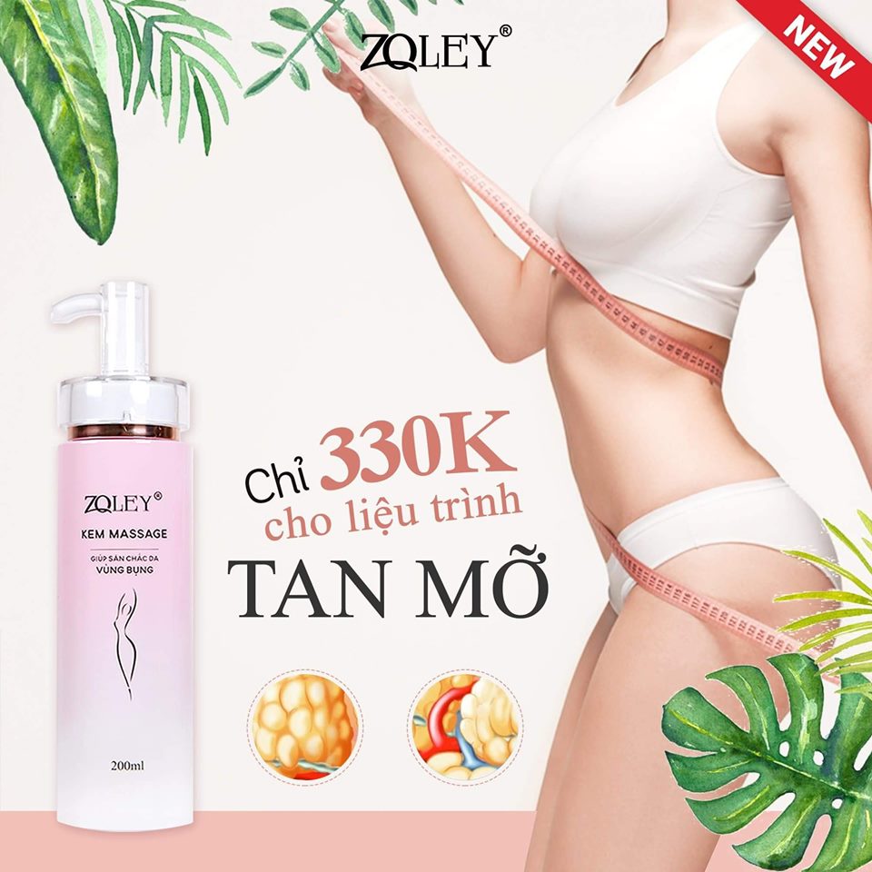 Kem massage tan mỡ bụng Zoley