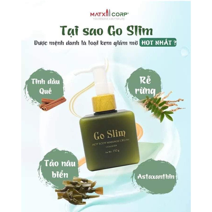 Kem tan mỡ Go Slim + Đai nịt bụng