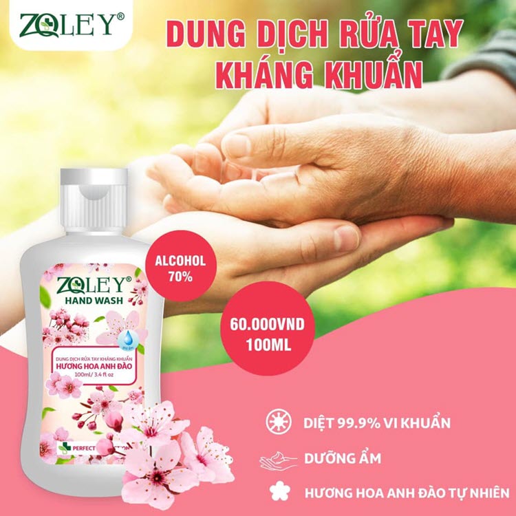 Nước Rửa tay khô Zoley