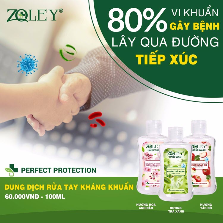 Nước Rửa tay khô Zoley