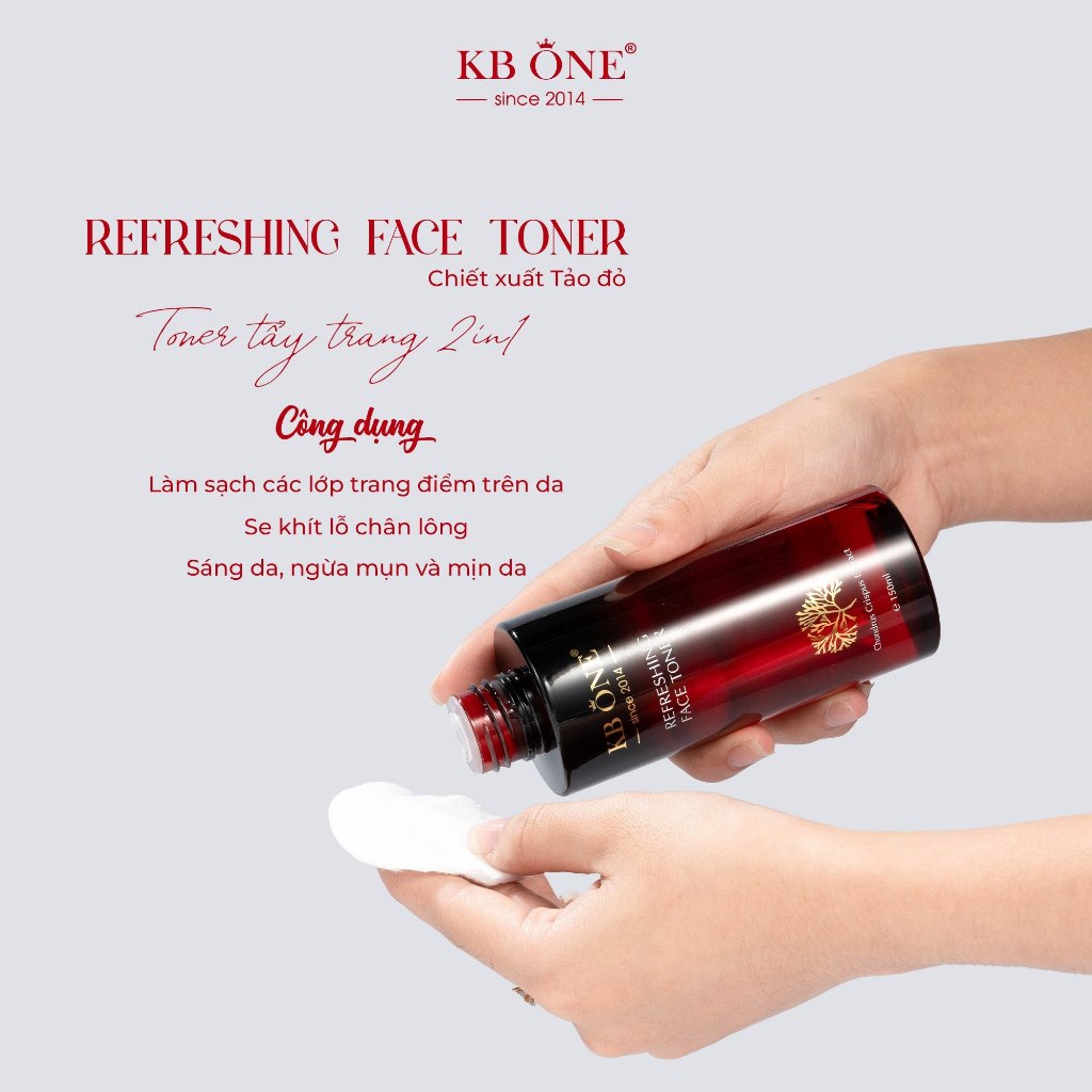 Nước tẩy trang toner KBONE 2in1