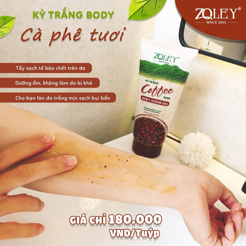 Tẩy tế bào chết Cafe Tươi Zoley