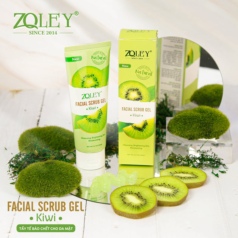 Tẩy da chết da mặt Zoley Kiwi