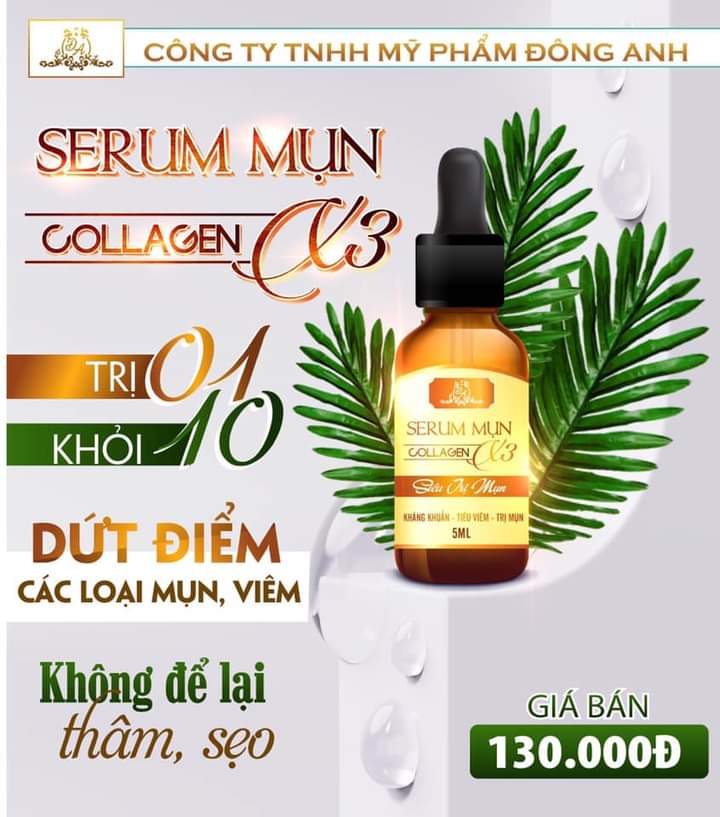 Serum trị mụn Đông Anh Collagen X3