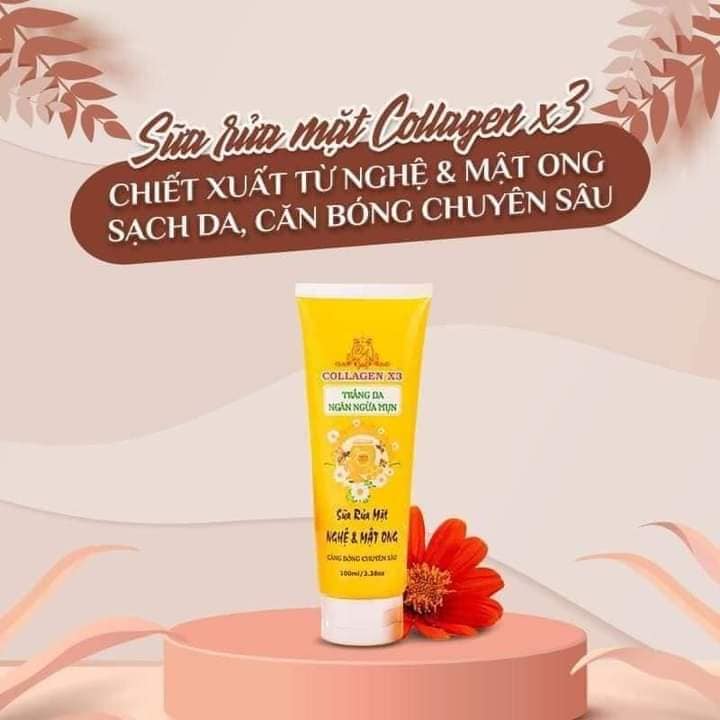 Sữa rửa mặt Nghệ Đông Anh Collagen X3