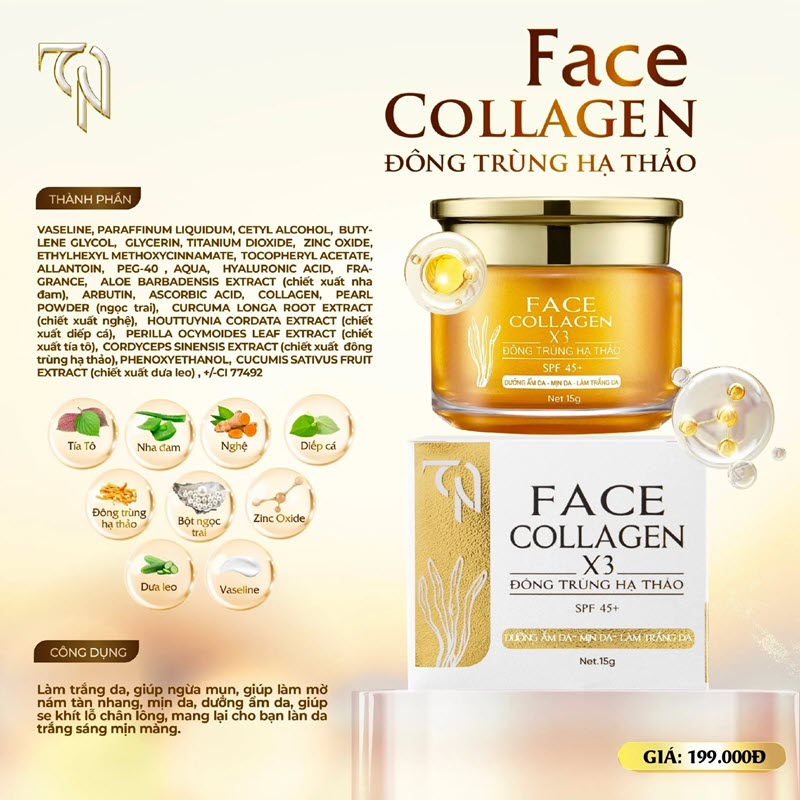 combo dưỡng da mặt ngày và đêm collagen x3 
