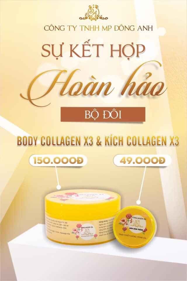 Kem kích trắng Collagen X3 Đông Anh