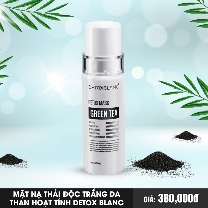 mặt nạ thải độc da than hoạt tính detox blanc