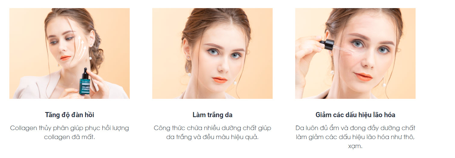 Viên Serum Collagen blanc detox dưỡng da mặt