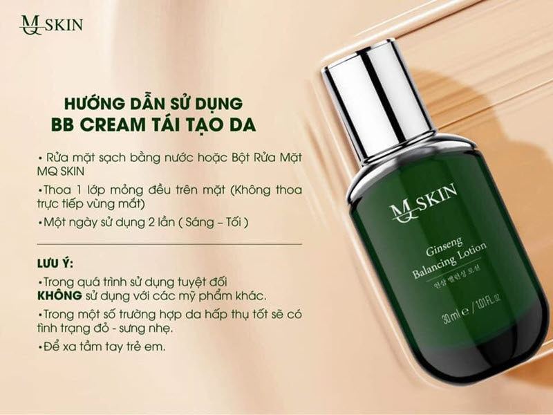 BB cream nhân sâm Mq Skin Tái Tạo Da Makeup