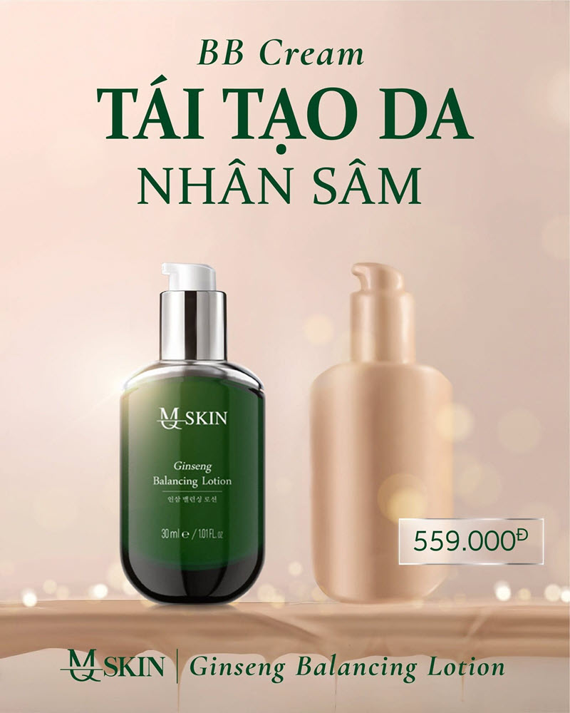 BB cream nhân sâm Mq Skin Tái Tạo Da Makeup