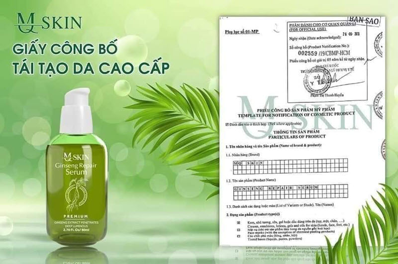 Serum tái tạo thay da cao cấp Mq Skin Vip