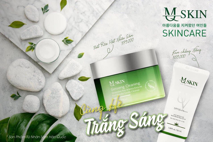 Bột rửa mặt nhân sâm MQ Skin