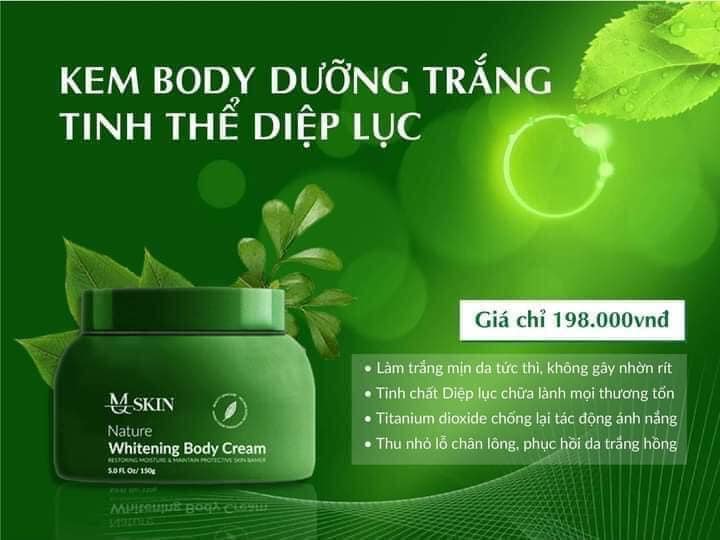 Kem trắng da Body Diệp Lục MQ Skin