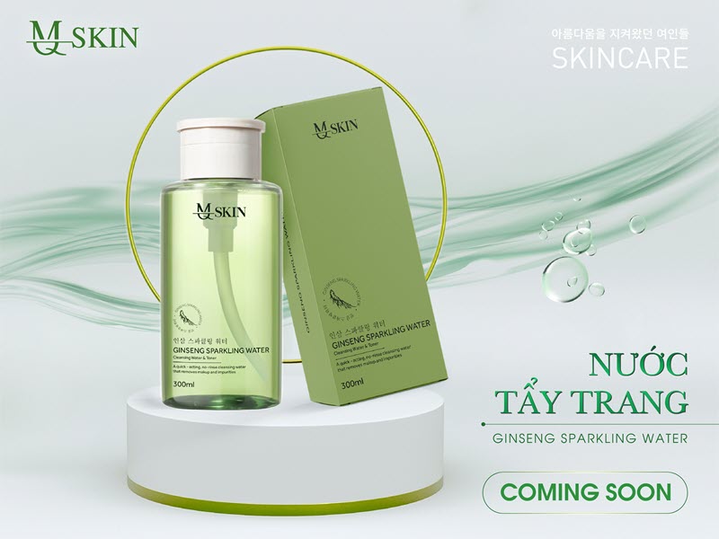 Nước tẩy trang nhân sâm MQSKIN