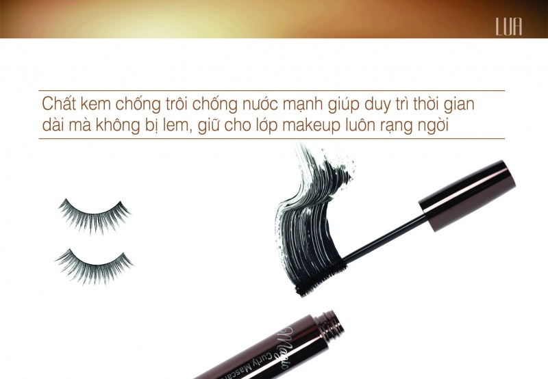 Mascara Lua với hàng mi cong vuốt