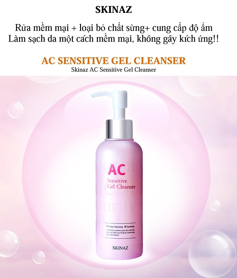 Sữa rửa mặt sáng da skinaz