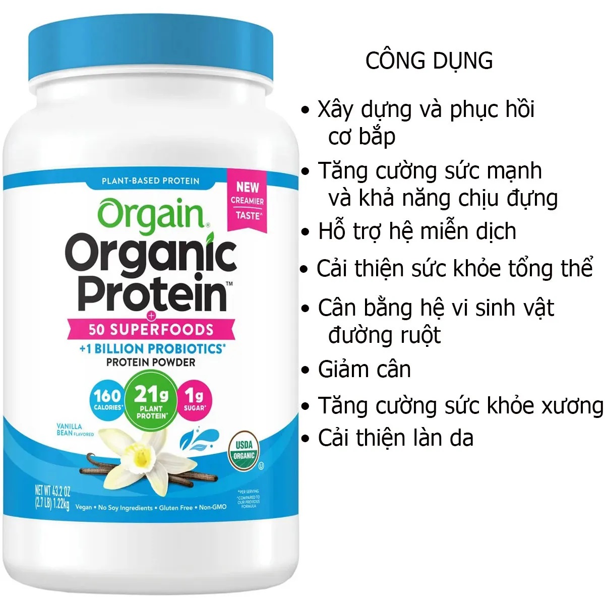 Bột protein organic