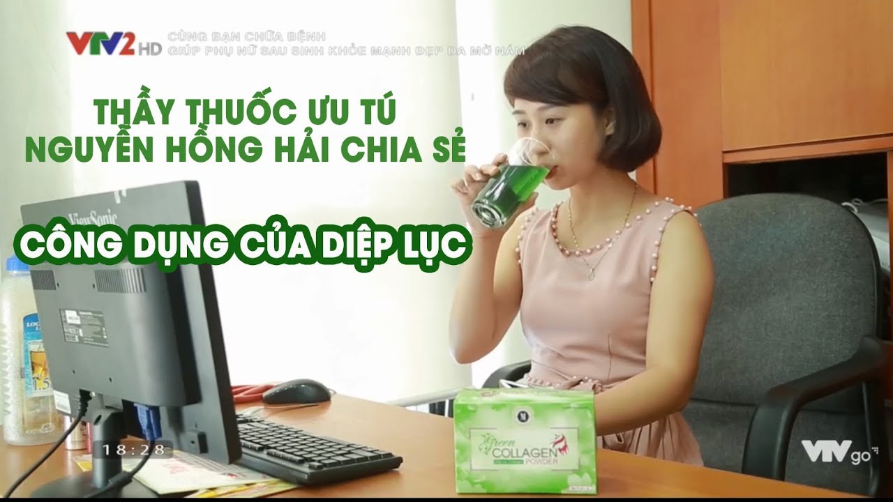 Thức uống làm đẹp da Collagen Diệp Lục