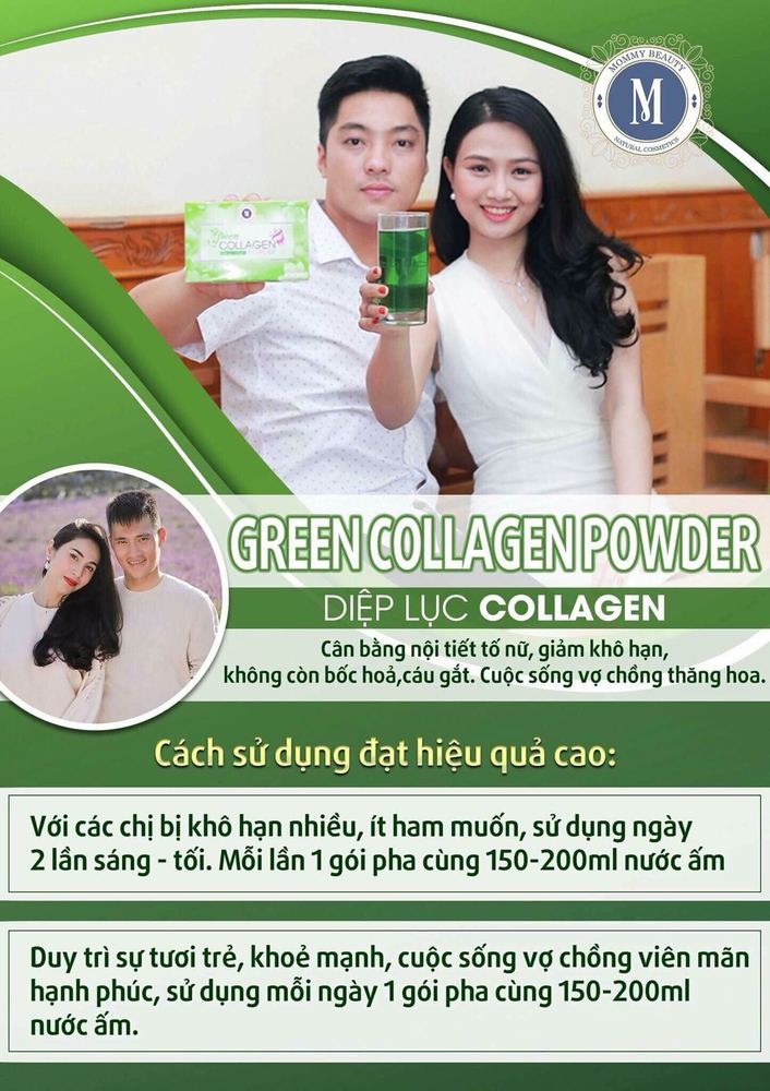 Thức uống làm đẹp da Collagen Diệp Lục